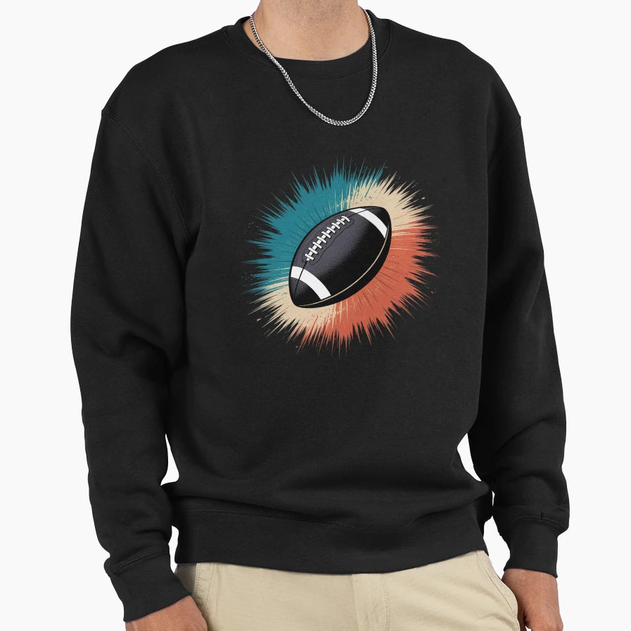 American Football Football Sweatshirt - Aesthetic Graphic Men Women - T-Shirt, Sweatshirt, Hoodie