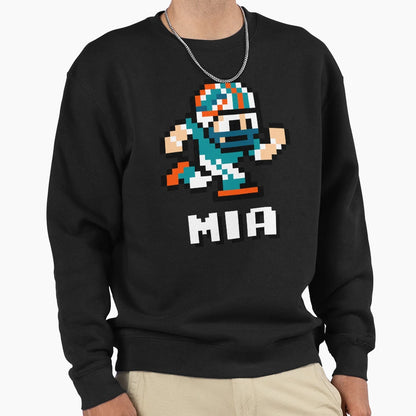 Miami Dolphins Tecmo Super Bowl Sweatshirt - Minimalist Print Unisex - T-Shirt, Sweatshirt, Hoodie