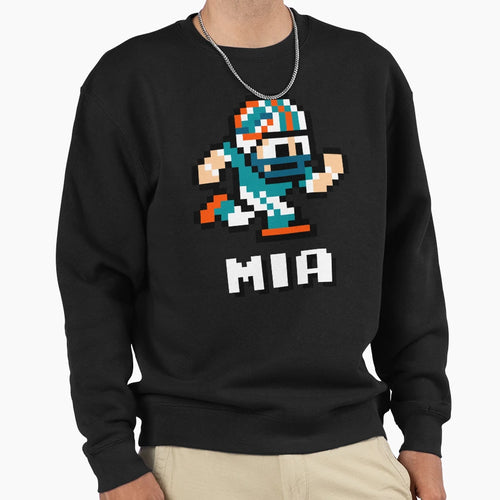 Miami Dolphins Tecmo Super Bowl Sweatshirt - Minimalist Print Unisex - T-Shirt, Sweatshirt, Hoodie
