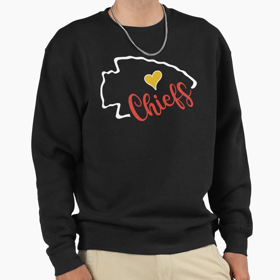 Kansas City Football Sweatshirt - Custom Art Print Men Women - T-Shirt, Sweatshirt, Hoodie