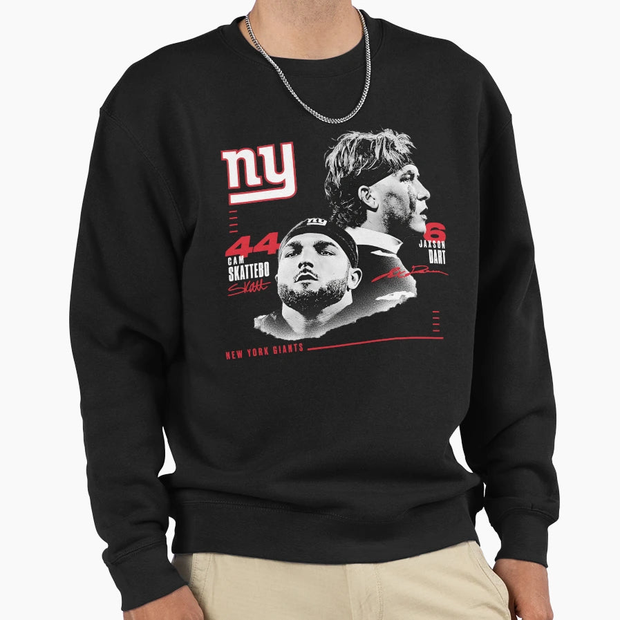 Cam Skattebo Jaxson Dart New York Sweatshirt - Custom Art Print Men Women - T-Shirt, Sweatshirt, Hoodie