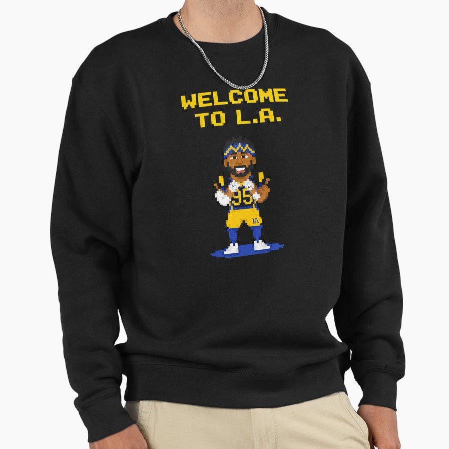 Aaron Donald Welcome To Los Sweatshirt - Novelty Apparel for Adults - T-Shirt, Sweatshirt, Hoodie