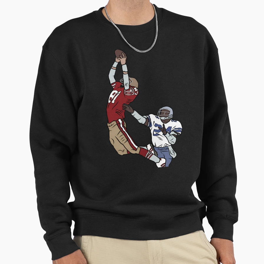 Dwight Clark Catch Sweatshirt - Custom Art Print Unisex - T-Shirt, Sweatshirt, Hoodie