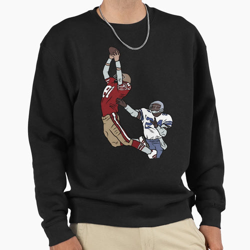 Dwight Clark Catch Sweatshirt - Custom Art Print Unisex - T-Shirt, Sweatshirt, Hoodie