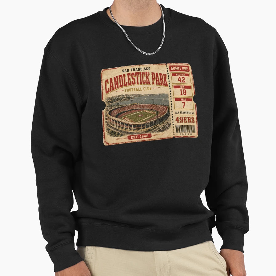 Candlestick Park Football Club T-Shirt - Casual Everyday Wear Unisex - T-Shirt, Sweatshirt, Hoodie