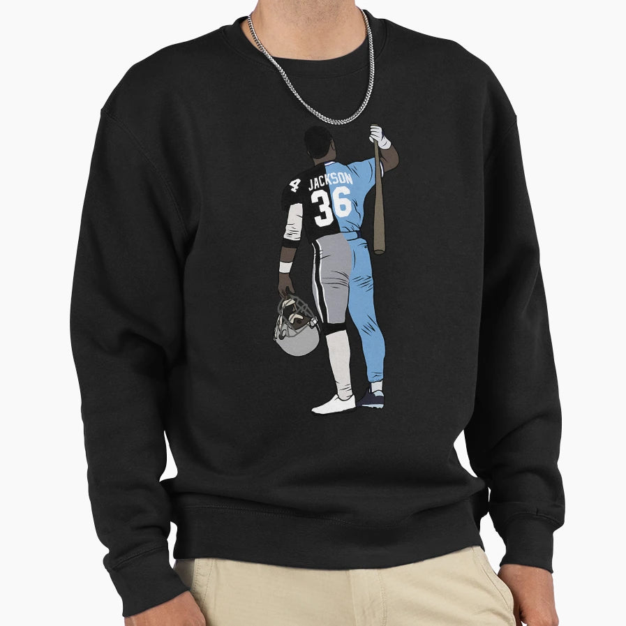 Bo Jackson Two Sport Athlete Sweatshirt - Streetwear Style Men Women - T-Shirt, Sweatshirt, Hoodie