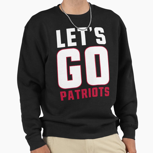 New England Football Fans Go Sweatshirt - Minimalist Print for Adults - T-Shirt, Sweatshirt, Hoodie