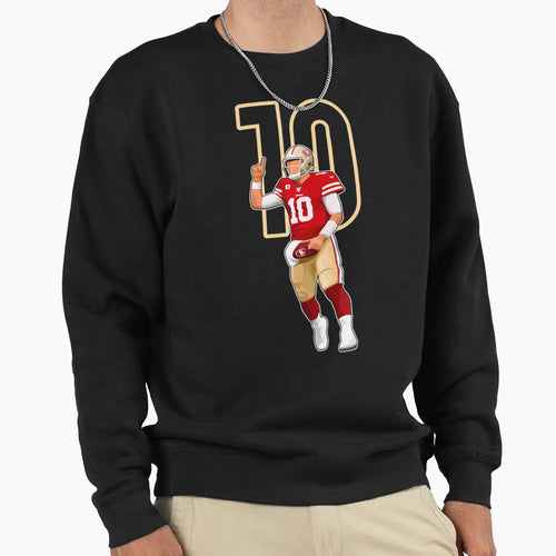 Jimmy Garoppolo San Francisco 10 Sweatshirt - Unique Graphic Men Women - T-Shirt, Sweatshirt, Hoodie