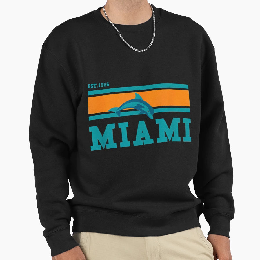 Miami Sports Team Est 1966 Sweatshirt - Fun Novelty Design for Adults - T-Shirt, Sweatshirt, Hoodie