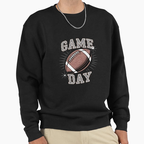 Game Day Football Bling Bling Sweatshirt - Novelty Apparel for Adults - T-Shirt, Sweatshirt, Hoodie
