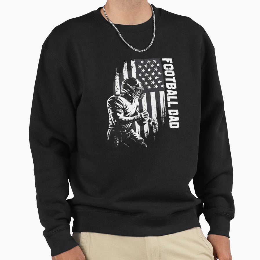 Football Dad American Football Sweatshirt - Graphic Print for Adults - T-Shirt, Sweatshirt, Hoodie