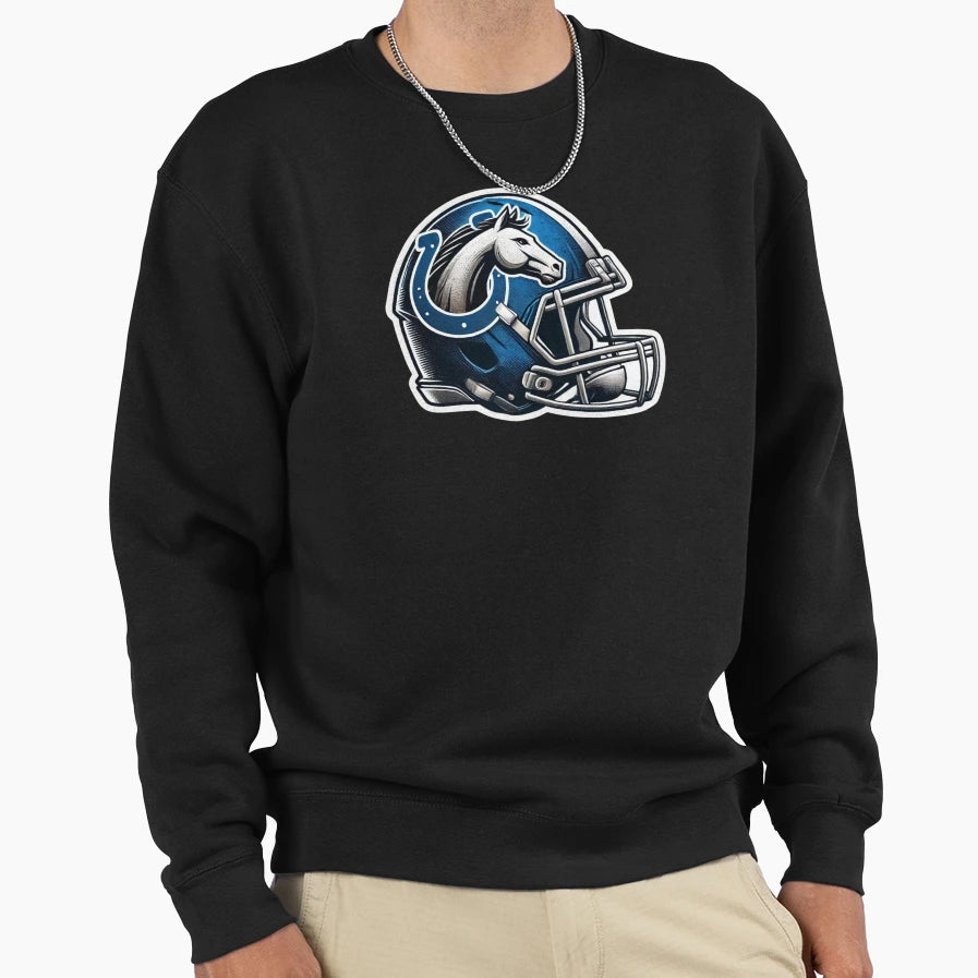 Indianapolis Colts Helmet Sweatshirt - Casual Everyday Wear Unisex - T-Shirt, Sweatshirt, Hoodie