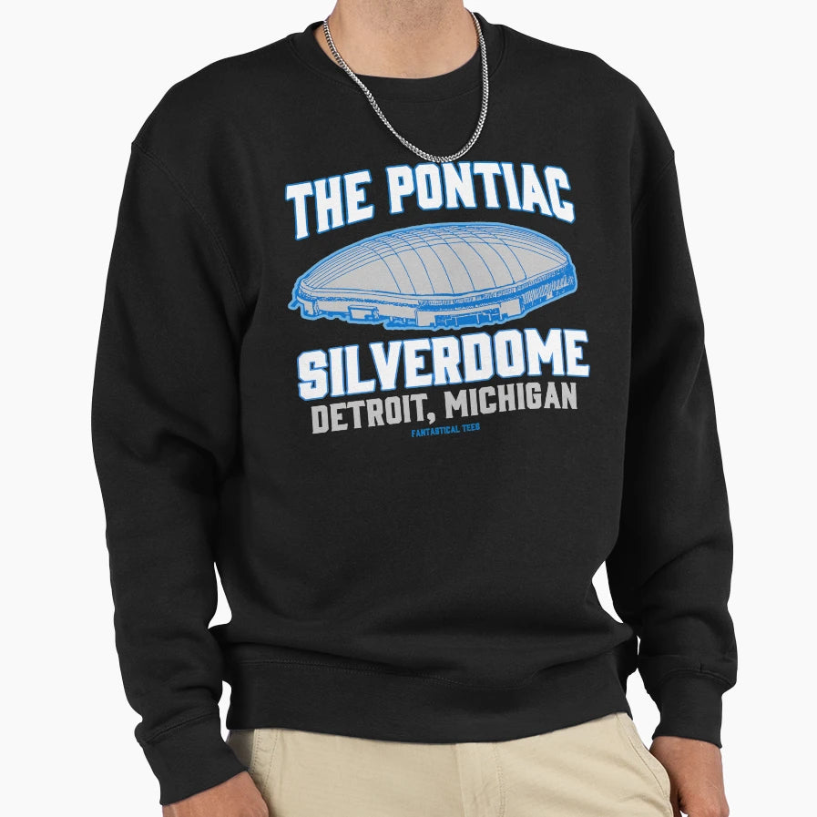 Pontiac Silverdome Detroit Michigan Sweatshirt - Fun Novelty Design Unisex - T-Shirt, Sweatshirt, Hoodie