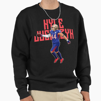 Kyle Juszczyk Score Touchdown 44 Sweatshirt - Unique Graphic for Adults - T-Shirt, Sweatshirt, Hoodie