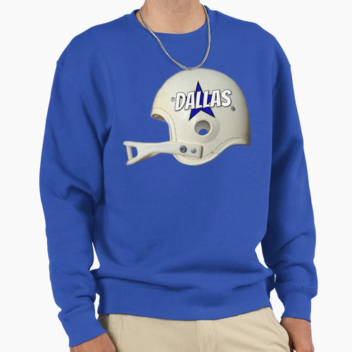 Dallas Football Team City Helmet Sweatshirt - Novelty Apparel Unisex - T-Shirt, Sweatshirt, Hoodie