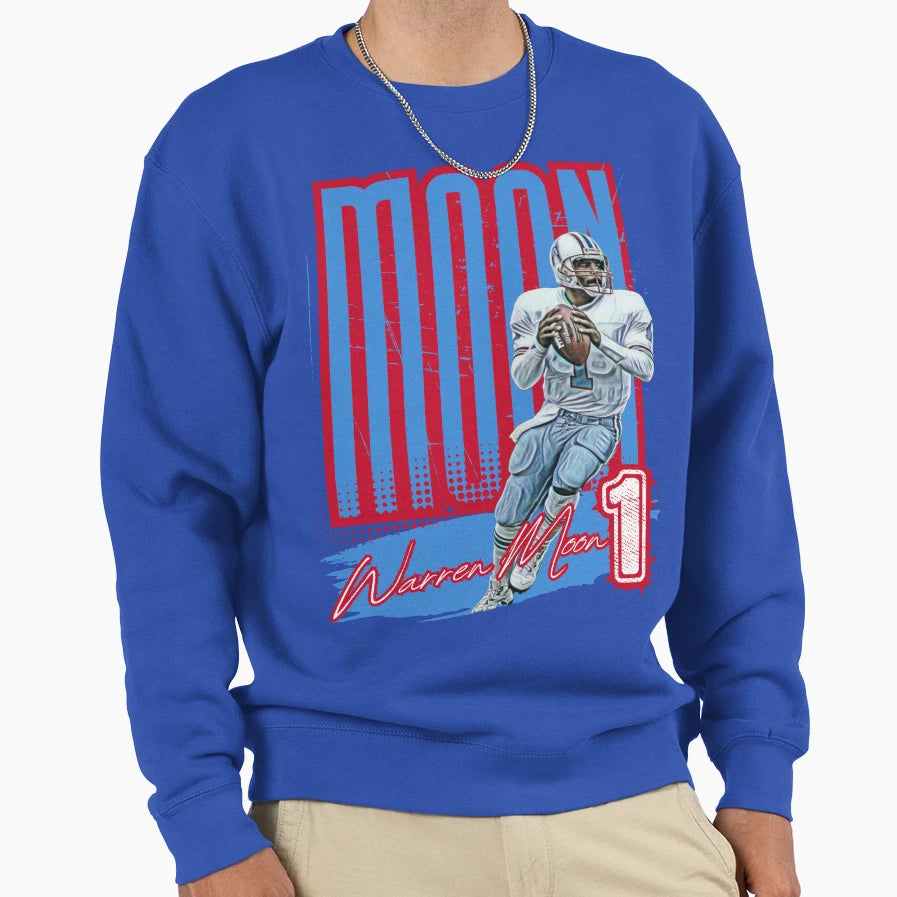 Warren Moon Sweatshirt - Fun Novelty Design Men Women - T-Shirt, Sweatshirt, Hoodie