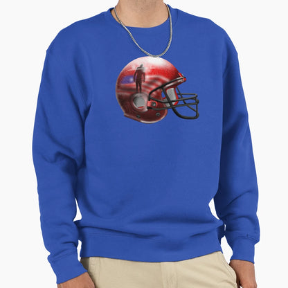 Football Helmet Sweatshirt - Trendy Graphic Men Women - T-Shirt, Sweatshirt, Hoodie
