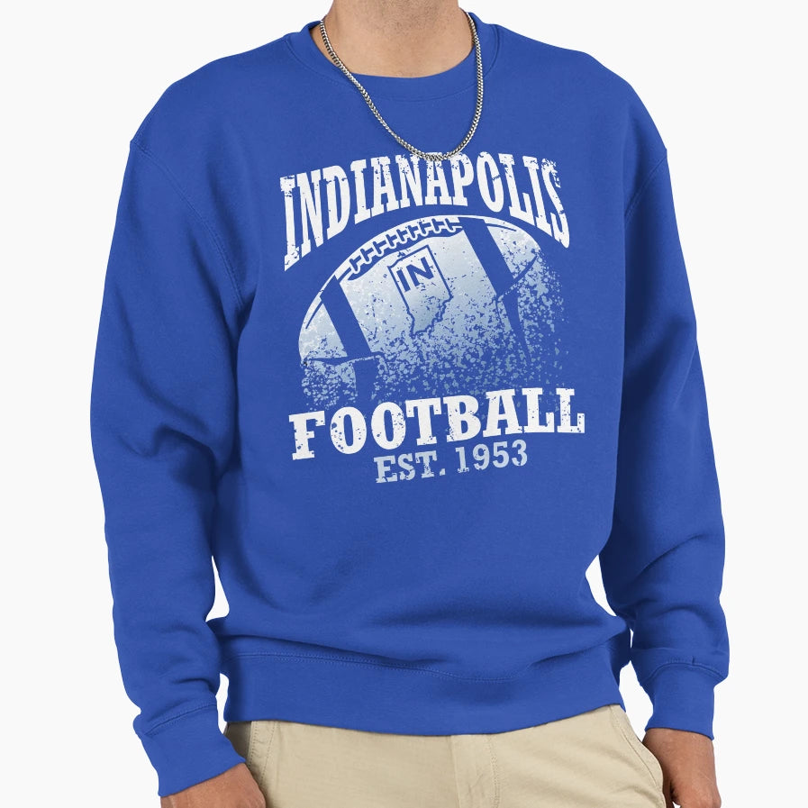 Indianapolis Football Sweatshirt - Custom Art Print Men Women - T-Shirt, Sweatshirt, Hoodie