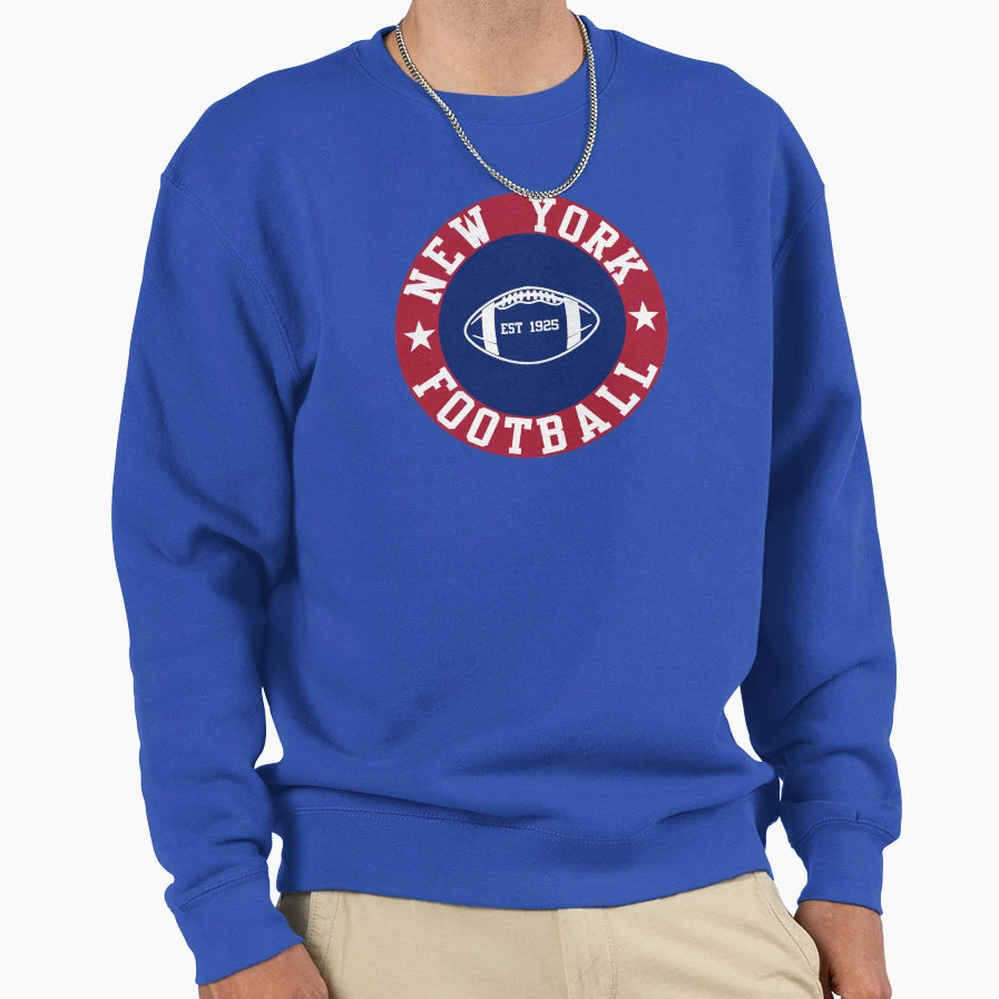 New York Football Sweatshirt - Graphic Print Men Women - T-Shirt, Sweatshirt, Hoodie