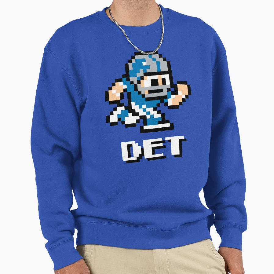 Detroit Lions Tecmo Super Bowl Sweatshirt - Minimalist Print Unisex - T-Shirt, Sweatshirt, Hoodie