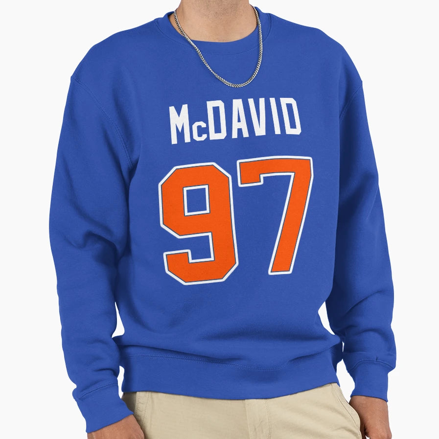 Mcdavid Jersey Sweatshirt - Trendy Graphic Unisex - T-Shirt, Sweatshirt, Hoodie