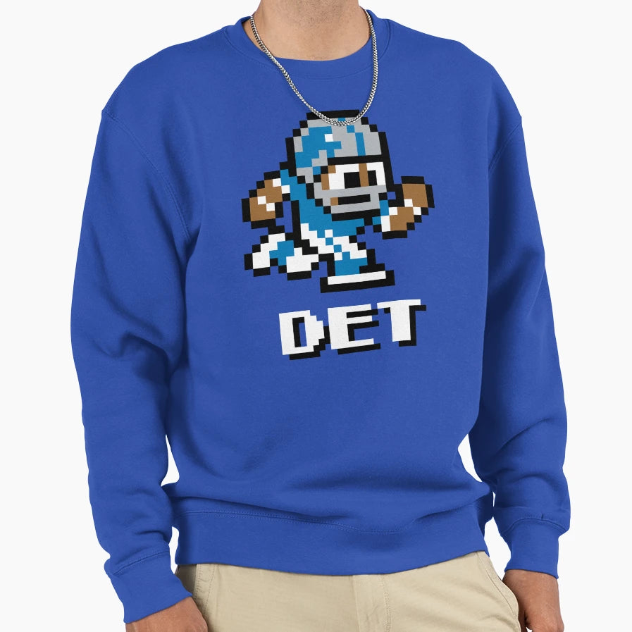 Detroit Lions Tecmo Super Bowl Sweatshirt - Casual Everyday Wear Men Women - T-Shirt, Sweatshirt, Hoodie