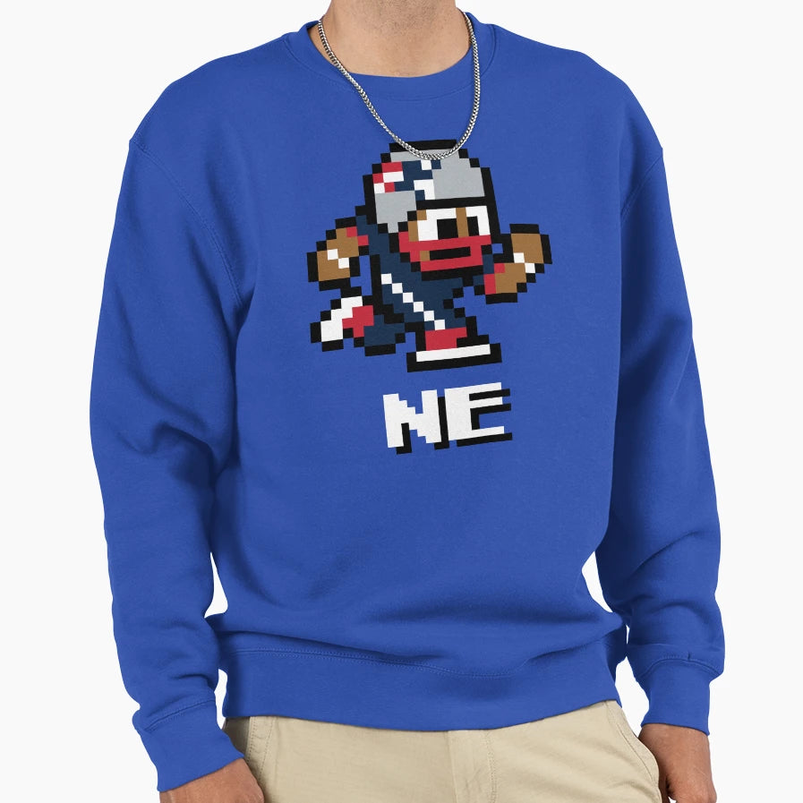 New England Patriots Tecmo Super Bowl Sweatshirt - Minimalist Print Unisex - T-Shirt, Sweatshirt, Hoodie