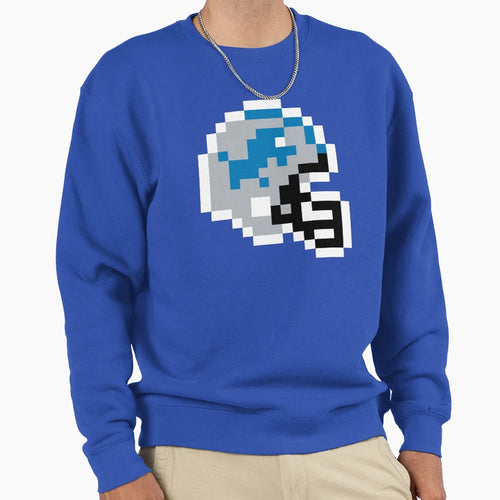 Detroit Lions 8 Bit Football Helmet Only Sweatshirt - Trendy Graphic Unisex - T-Shirt, Sweatshirt, Hoodie