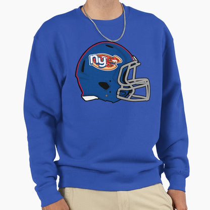 New York Pizza Modern Helmet Sweatshirt - Fun Novelty Design Men Women - T-Shirt, Sweatshirt, Hoodie