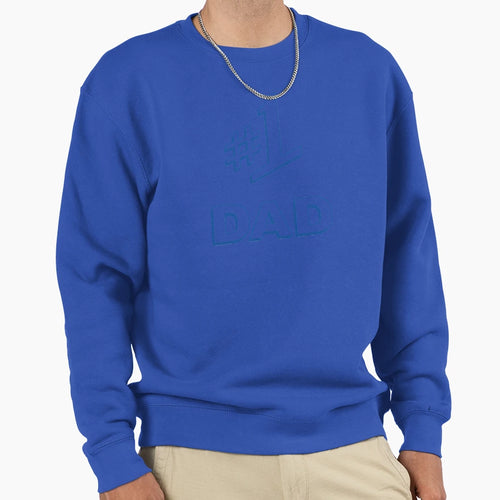 Number 1 1 Dad Sweatshirt - Trendy Graphic Men Women - T-Shirt, Sweatshirt, Hoodie