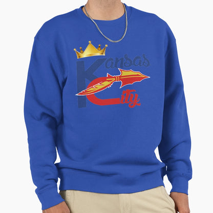 Kansas City Sports Hybrid Fan Sweatshirt - Fun Novelty Design for Adults - T-Shirt, Sweatshirt, Hoodie