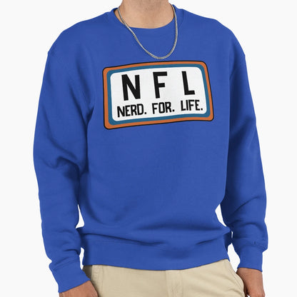 Nerd Life Orange And Blue Wear It Sweatshirt - Streetwear Style Unisex - T-Shirt, Sweatshirt, Hoodie