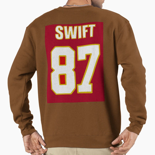 Swift Kelce Jersey Sweatshirt - Minimalist Print Unisex - T-Shirt, Sweatshirt, Hoodie