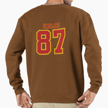 Kelce 87 Jersey Nfl Chiefs Sweatshirt - Graphic Print for Adults - T-Shirt, Sweatshirt, Hoodie