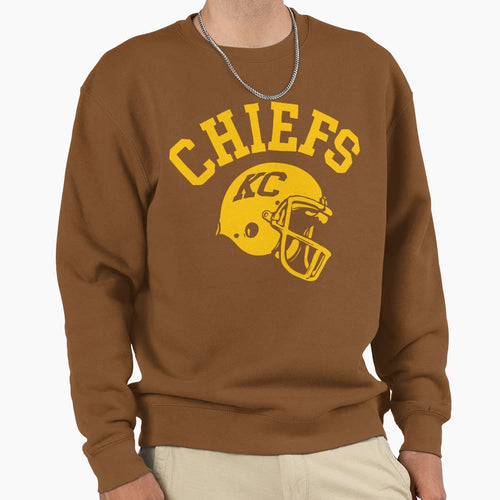 Chiefs Helmet Sweatshirt - Graphic Print Unisex - T-Shirt, Sweatshirt, Hoodie