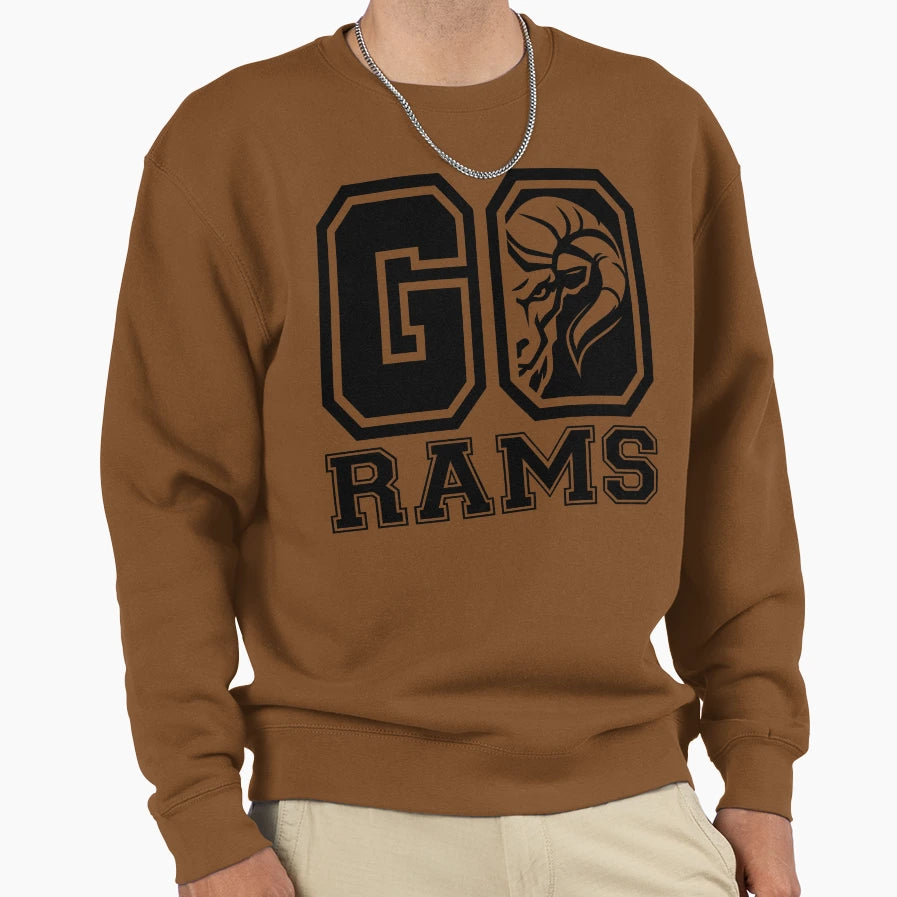 Go Rams Sweatshirt - Unique Graphic Men Women - T-Shirt, Sweatshirt, Hoodie
