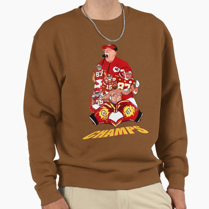 Kansas City Chiefs Sweatshirt - Custom Art Print Unisex - T-Shirt, Sweatshirt, Hoodie