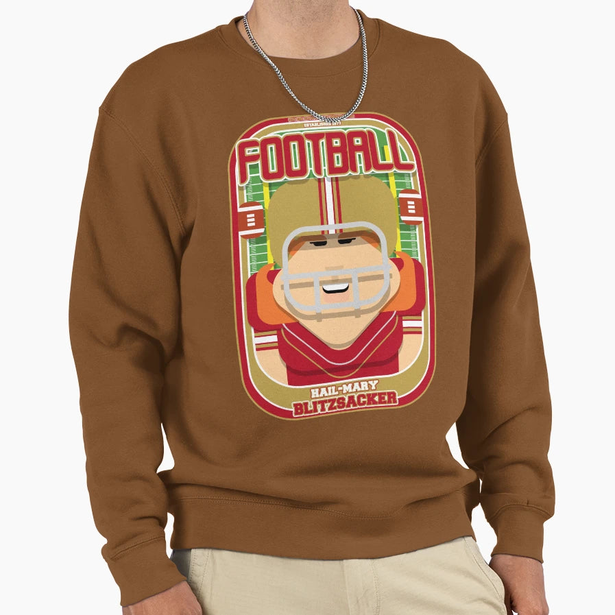 American Football Red And Gold Hail Mary Sweatshirt - Graphic Print Unisex - T-Shirt, Sweatshirt, Hoodie