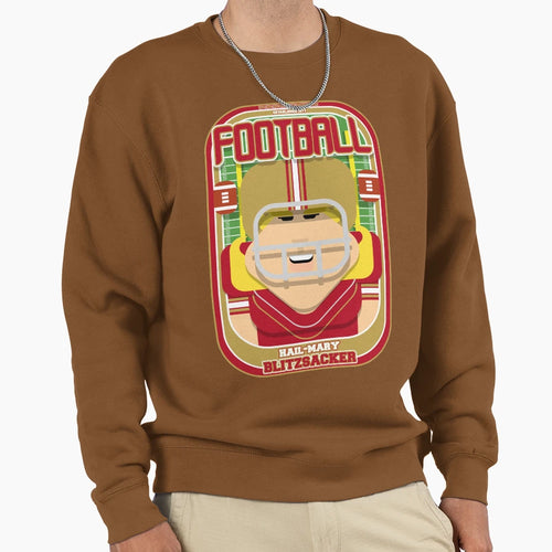 American Football Red And Gold Sweatshirt - Aesthetic Graphic Men Women - T-Shirt, Sweatshirt, Hoodie