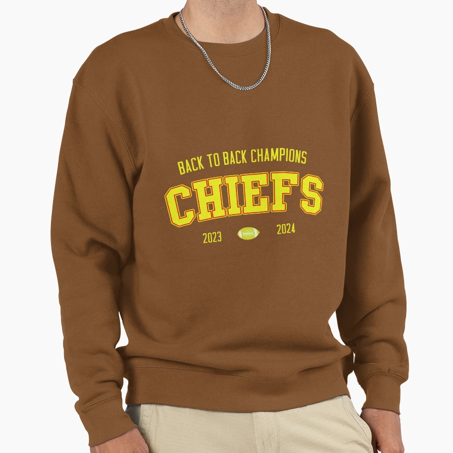 Back To Back National Champions Sweatshirt - Graphic Print Unisex - T-Shirt, Sweatshirt, Hoodie