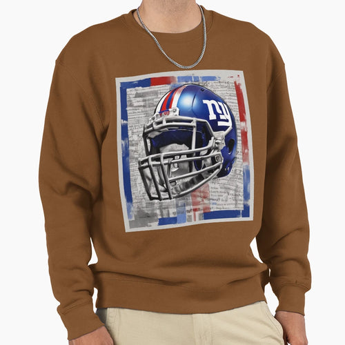 New York Giants Helmet Sweatshirt - Casual Everyday Wear for Adults - T-Shirt, Sweatshirt, Hoodie