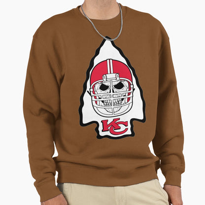 Chiefs Skull Sweatshirt - Novelty Apparel Men Women - T-Shirt, Sweatshirt, Hoodie