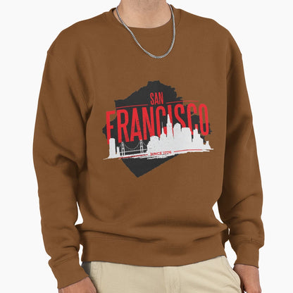 San Francisco California San Francisco T-Shirt - Trendy Graphic for Adults - T-Shirt, Sweatshirt, Hoodie