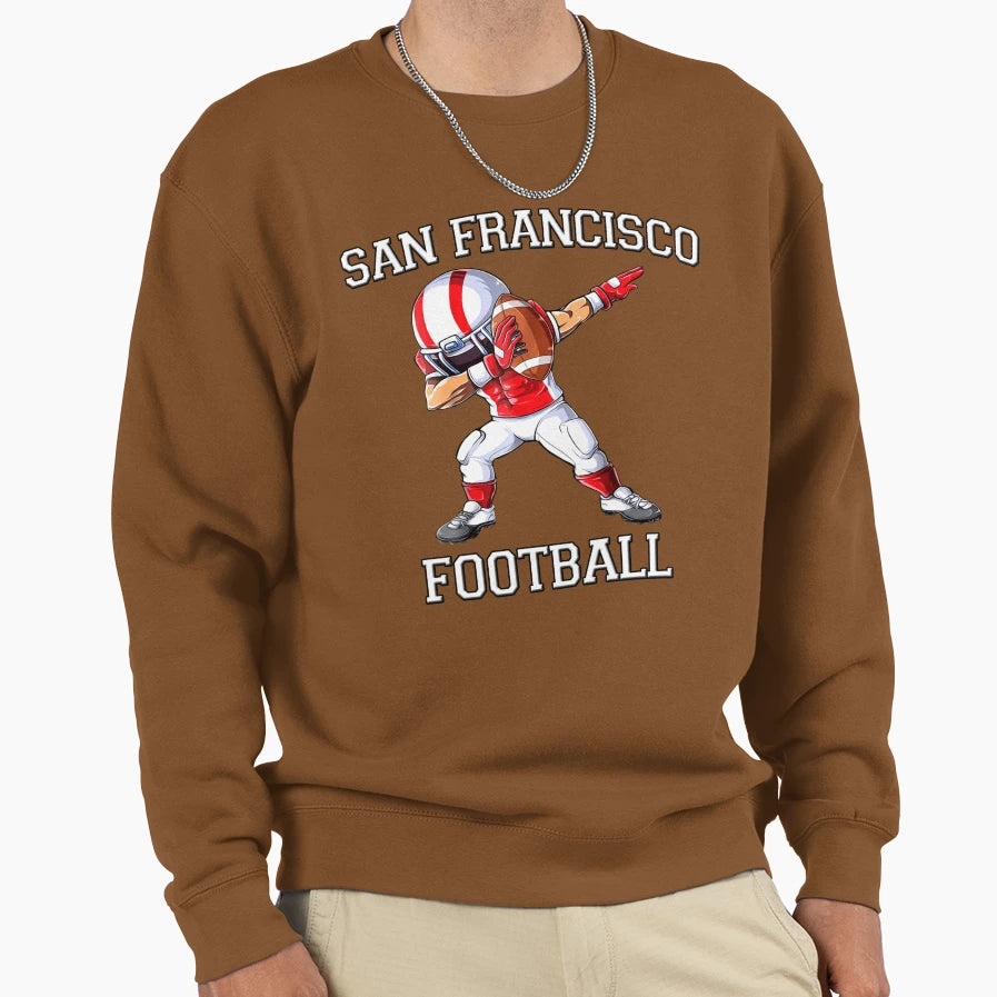 San Francisco Football Sweatshirt - Graphic Print Unisex - T-Shirt, Sweatshirt, Hoodie