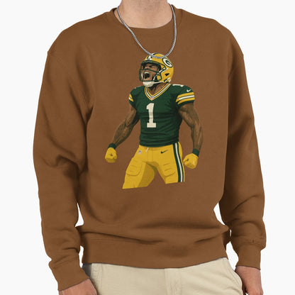 Green Gold Beast Mode Parsons Sweatshirt - Casual Everyday Wear for Adults - T-Shirt, Sweatshirt, Hoodie