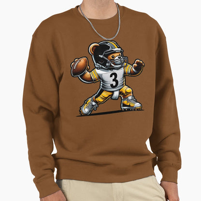 Russ Mascot Bear Sweatshirt - Aesthetic Graphic for Adults - T-Shirt, Sweatshirt, Hoodie