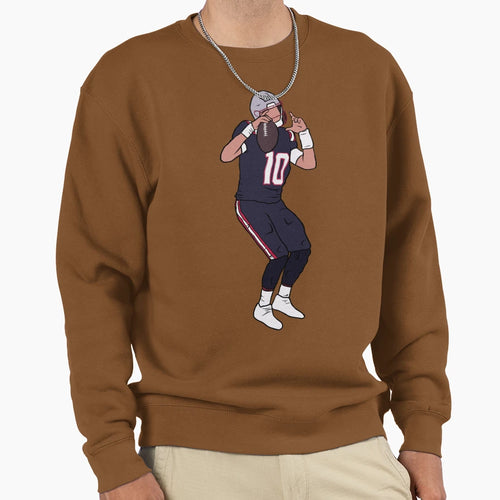 Mac Jones Touchdown Celebration Sweatshirt - Novelty Apparel for Adults - T-Shirt, Sweatshirt, Hoodie