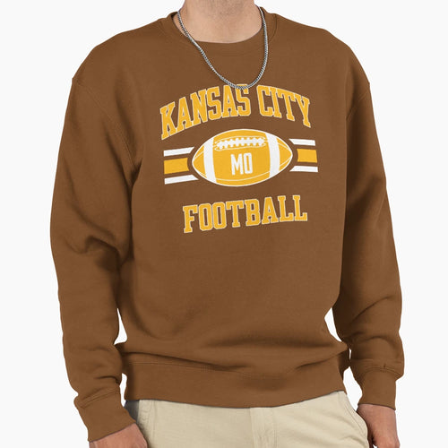 Kc Football Red Sweatshirt - Minimalist Print for Adults - T-Shirt, Sweatshirt, Hoodie