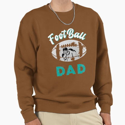 Football Dad Birthday Day Gift T-Shirt - Custom Art Print for Adults - T-Shirt, Sweatshirt, Hoodie