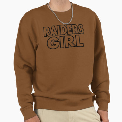 Raiders Bold Statement Typography Sweatshirt - Unique Graphic Men Women - T-Shirt, Sweatshirt, Hoodie
